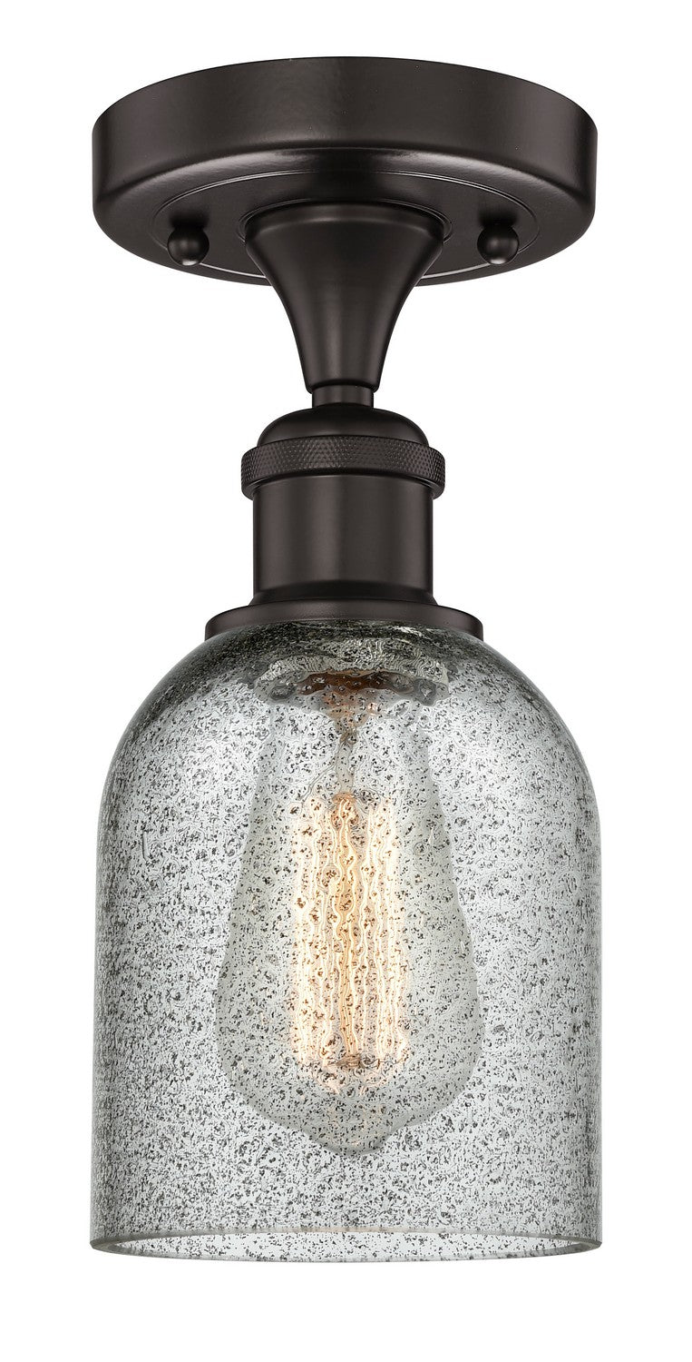 Innovations 616-1F-OB-G257 One Light Semi-Flush Mount, Oil Rubbed Bronze