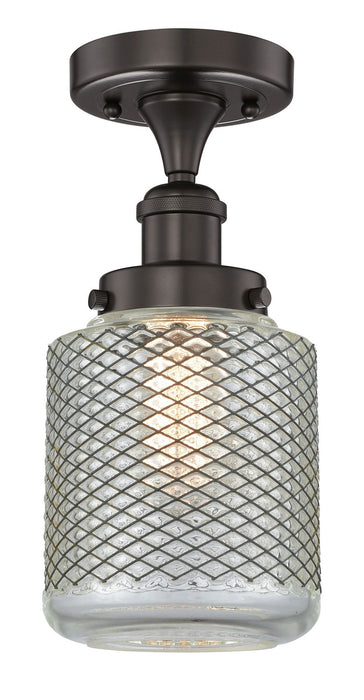 Innovations 616-1F-OB-G262 One Light Semi-Flush Mount, Oil Rubbed Bronze