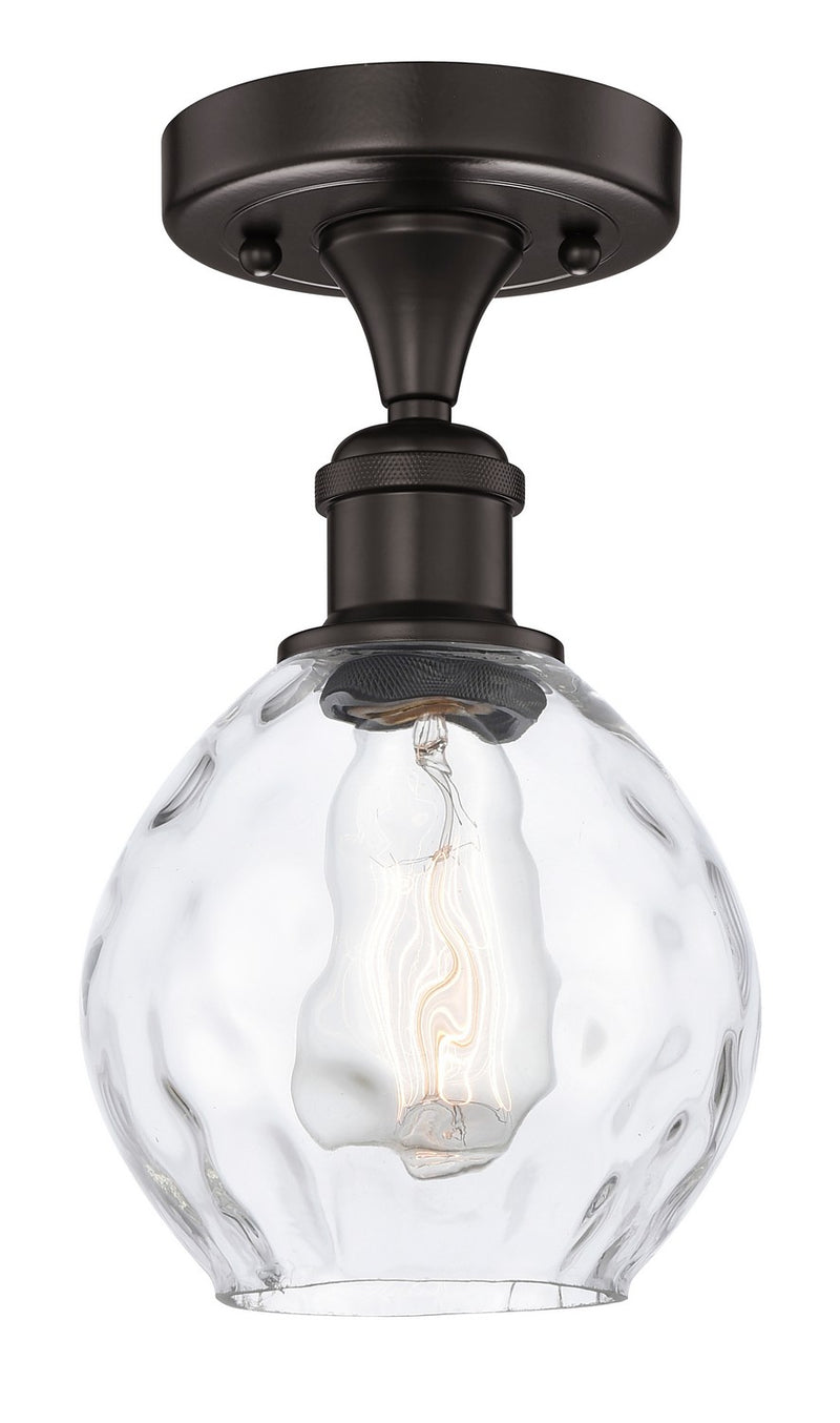 Innovations 616-1F-OB-G362 One Light Semi-Flush Mount, Oil Rubbed Bronze