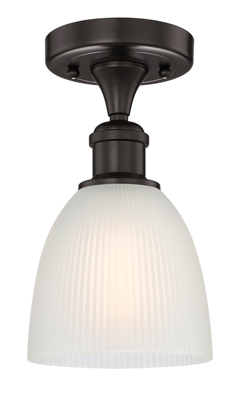 Innovations 616-1F-OB-G381 One Light Semi-Flush Mount, Oil Rubbed Bronze