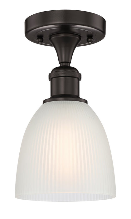 Innovations 616-1F-OB-G381 One Light Semi-Flush Mount, Oil Rubbed Bronze