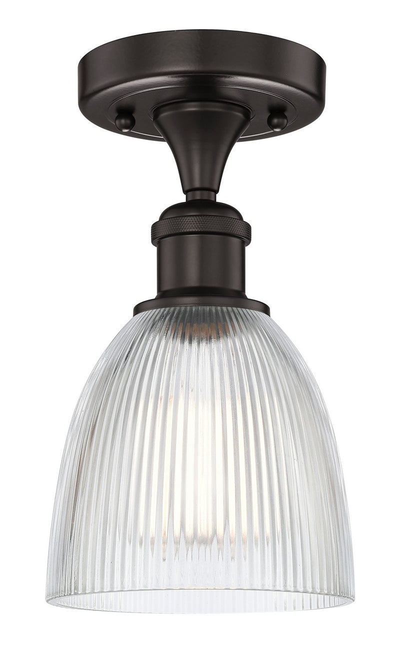 Innovations 616-1F-OB-G382 One Light Semi-Flush Mount, Oil Rubbed Bronze