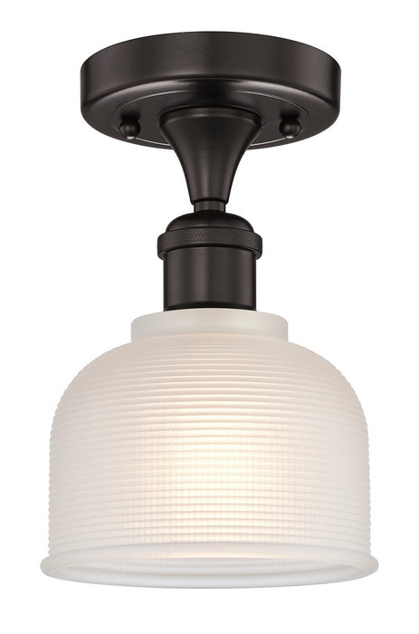 Innovations 616-1F-OB-G411 One Light Semi-Flush Mount, Oil Rubbed Bronze