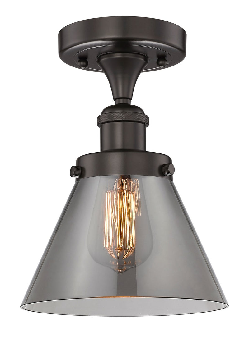 Innovations 616-1F-OB-G43 One Light Semi-Flush Mount, Oil Rubbed Bronze