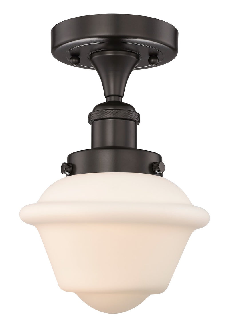 Innovations 616-1F-OB-G531 One Light Semi-Flush Mount, Oil Rubbed Bronze