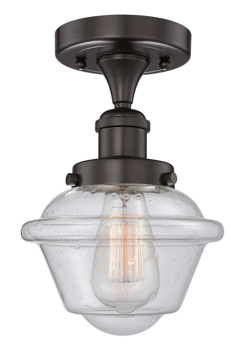 Innovations 616-1F-OB-G534 One Light Semi-Flush Mount, Oil Rubbed Bronze