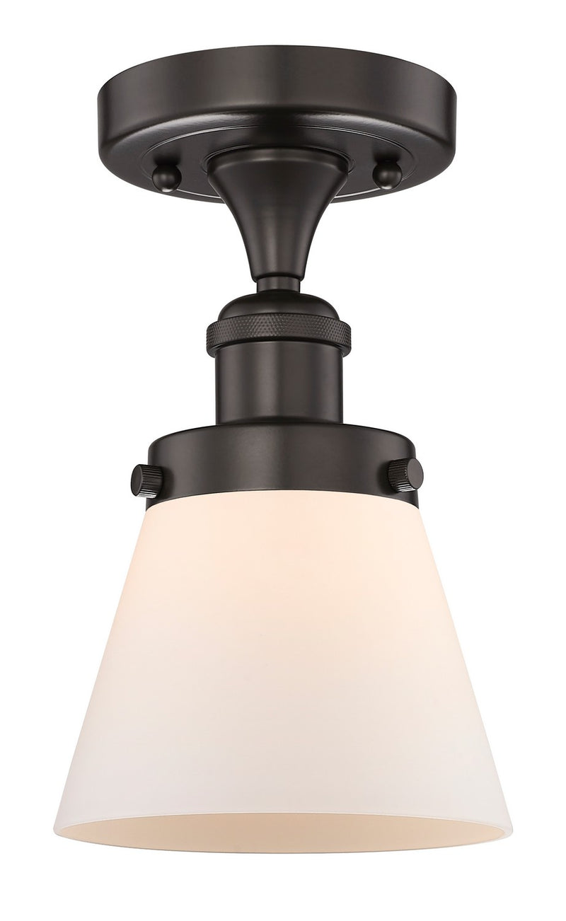 Innovations 616-1F-OB-G61 One Light Semi-Flush Mount, Oil Rubbed Bronze