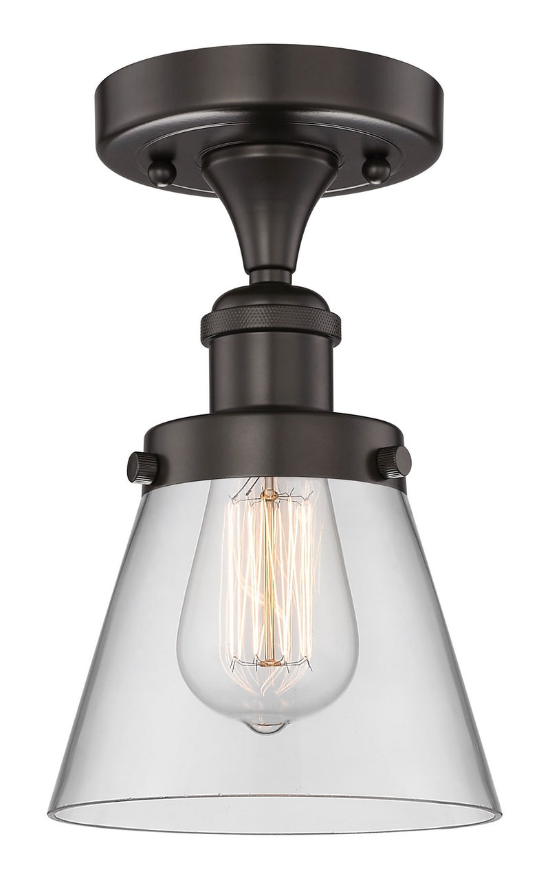 Innovations 616-1F-OB-G62 One Light Semi-Flush Mount, Oil Rubbed Bronze