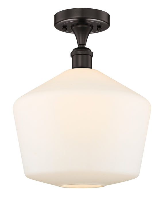 Innovations 616-1F-OB-G651-12 One Light Semi-Flush Mount, Oil Rubbed Bronze