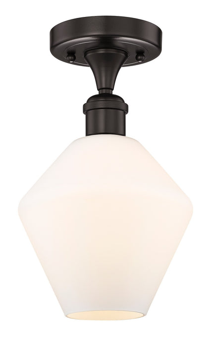 Innovations 616-1F-OB-G651-8 One Light Semi-Flush Mount, Oil Rubbed Bronze