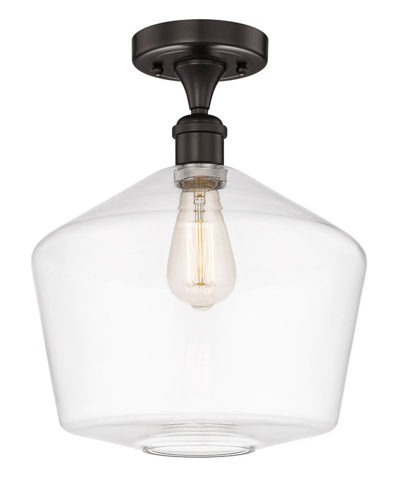 Innovations 616-1F-OB-G652-12 One Light Semi-Flush Mount, Oil Rubbed Bronze