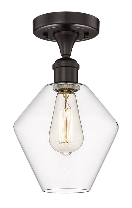 Innovations 616-1F-OB-G652-8 One Light Semi-Flush Mount, Oil Rubbed Bronze