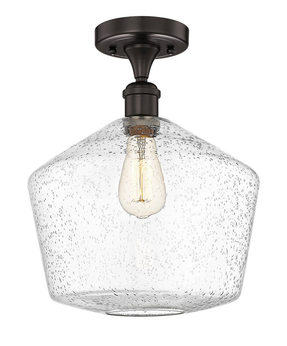 Innovations 616-1F-OB-G654-12 One Light Semi-Flush Mount, Oil Rubbed Bronze