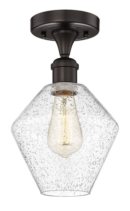 Innovations 616-1F-OB-G654-8 One Light Semi-Flush Mount, Oil Rubbed Bronze