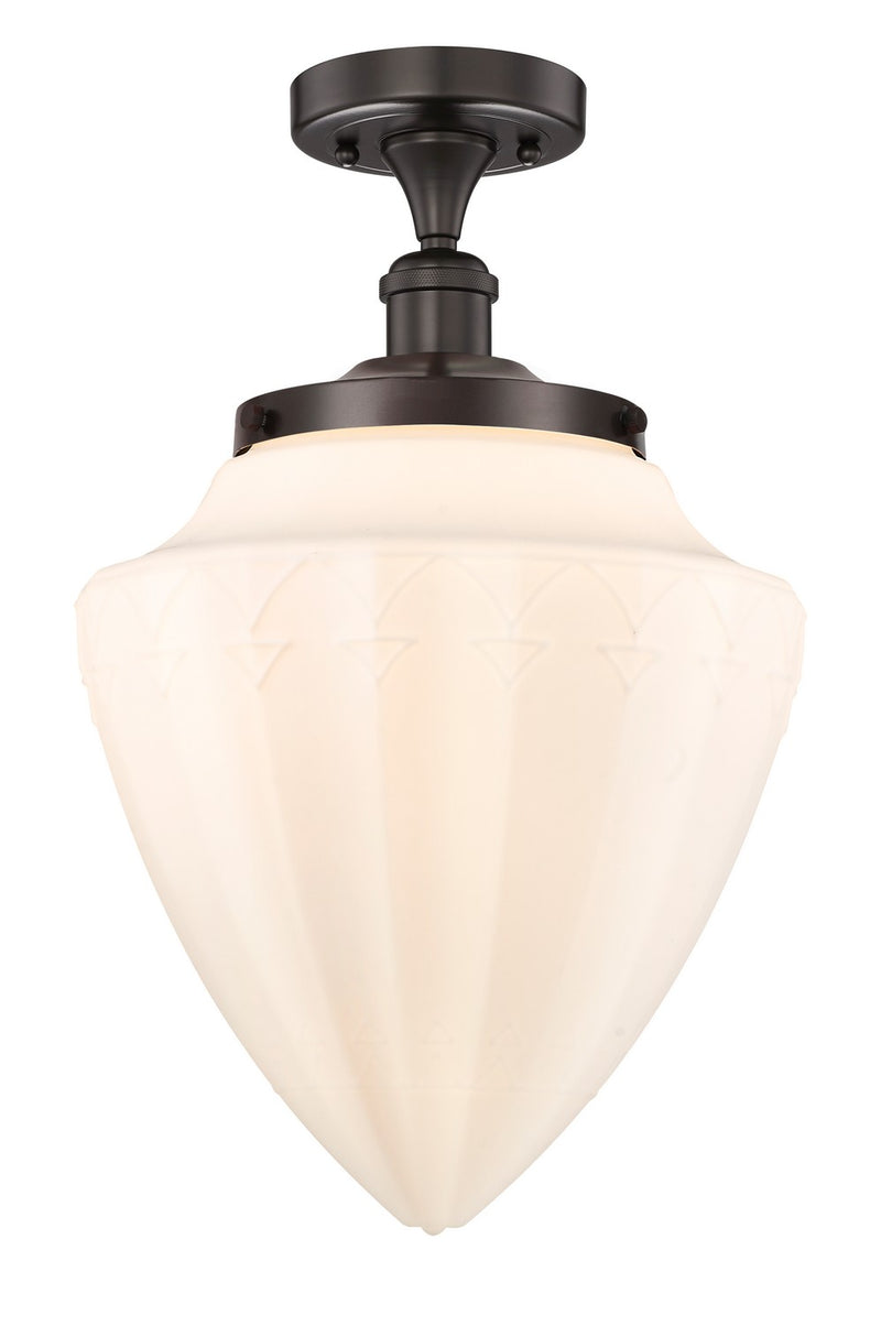 Innovations 616-1F-OB-G661-12 LED Semi-Flush Mount, Oil Rubbed Bronze