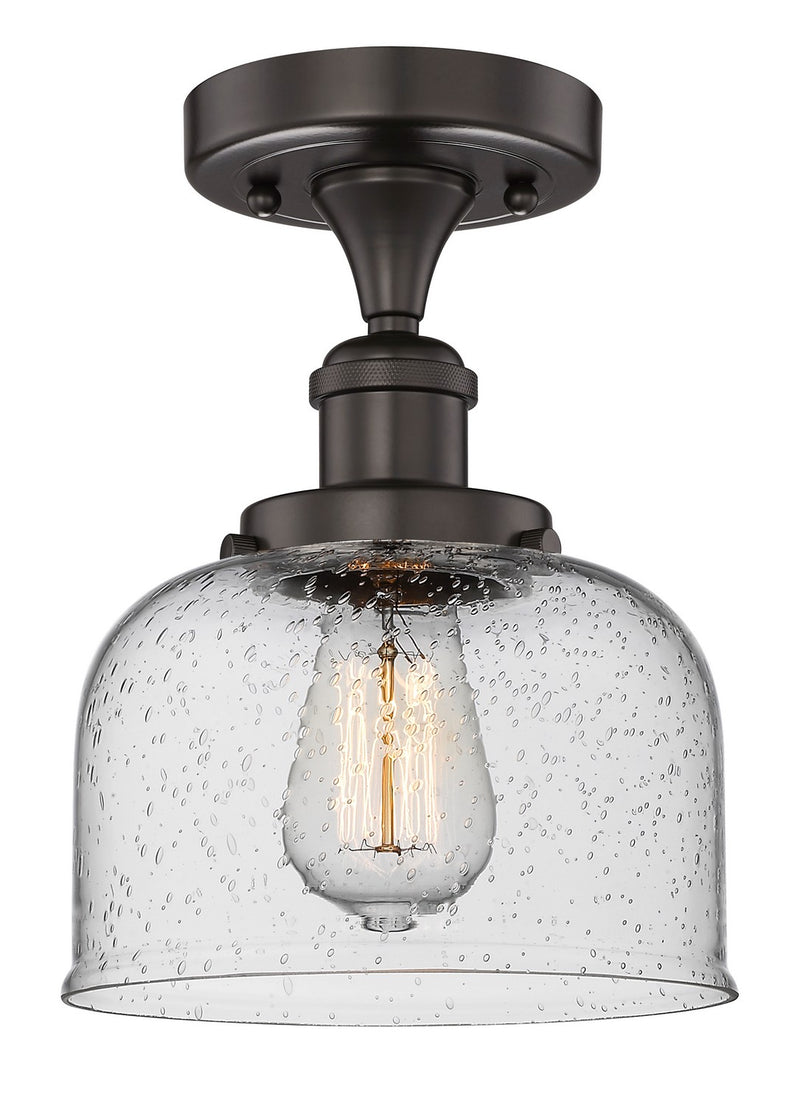 Innovations 616-1F-OB-G74 One Light Semi-Flush Mount, Oil Rubbed Bronze