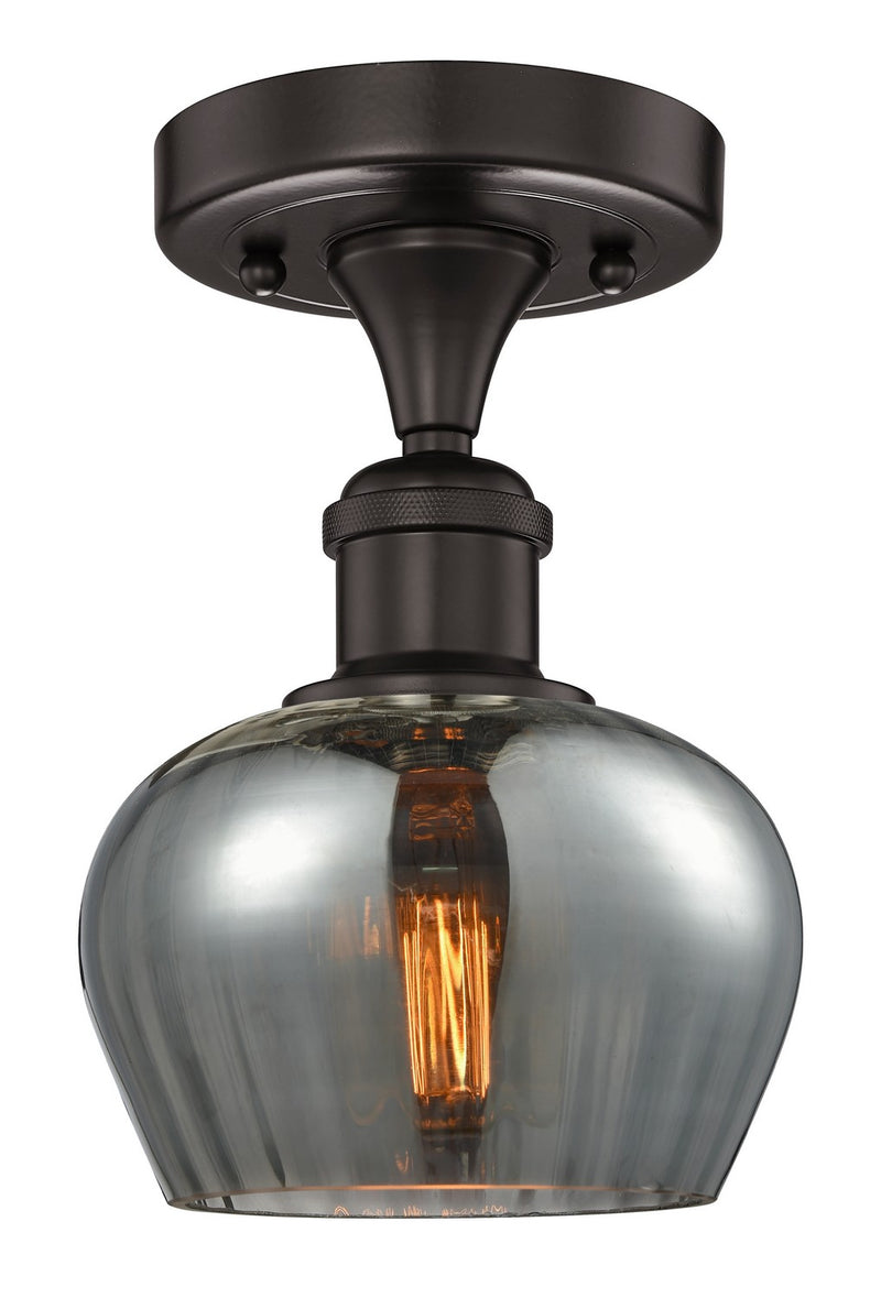 Innovations 616-1F-OB-G93 One Light Semi-Flush Mount, Oil Rubbed Bronze