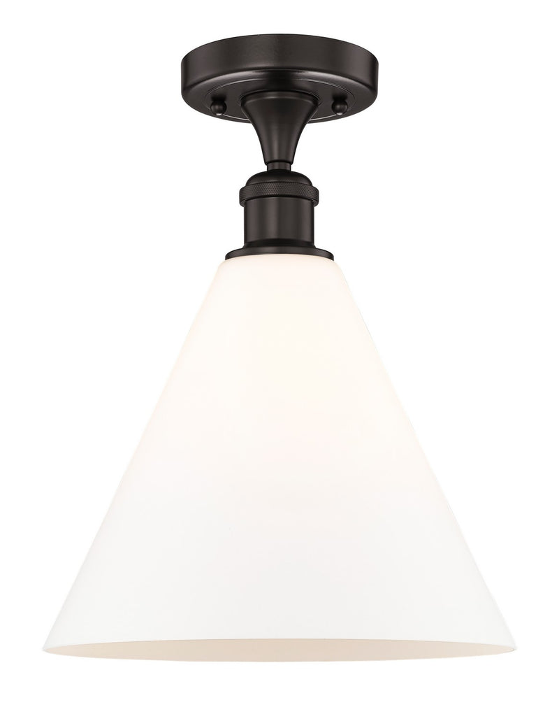 Innovations 616-1F-OB-GBC-121 One Light Semi-Flush Mount, Oil Rubbed Bronze