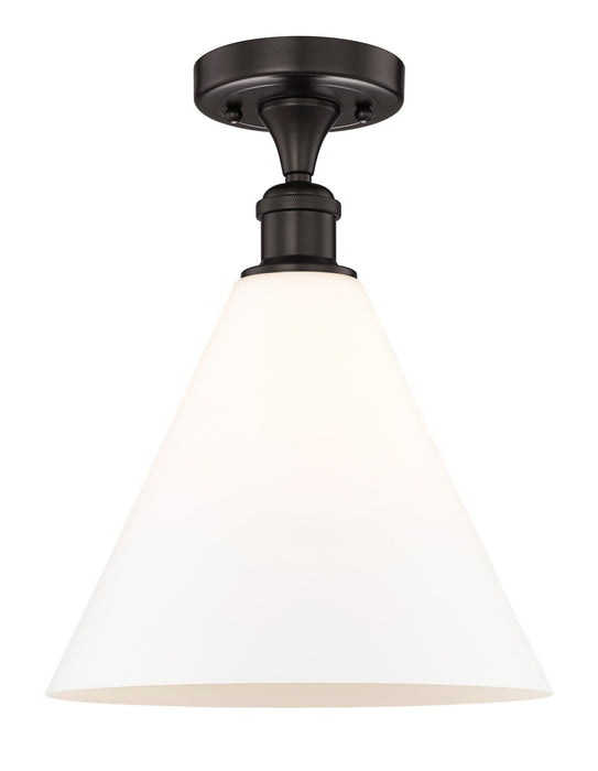 Innovations 616-1F-OB-GBC-121 One Light Semi-Flush Mount, Oil Rubbed Bronze