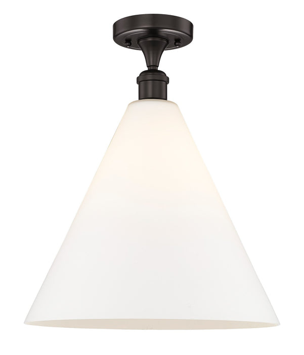 Innovations 616-1F-OB-GBC-161 One Light Semi-Flush Mount, Oil Rubbed Bronze