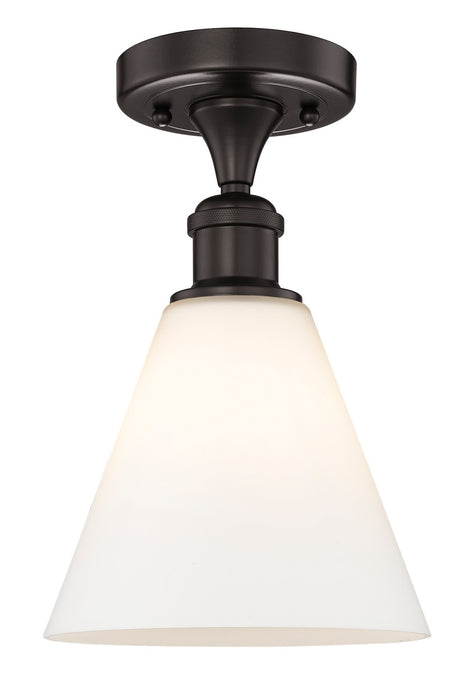 Innovations 616-1F-OB-GBC-81 One Light Semi-Flush Mount, Oil Rubbed Bronze