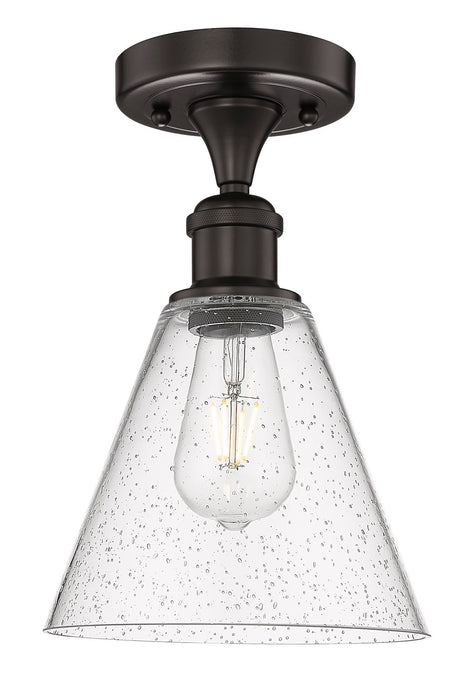 Innovations 616-1F-OB-GBC-84 One Light Semi-Flush Mount, Oil Rubbed Bronze