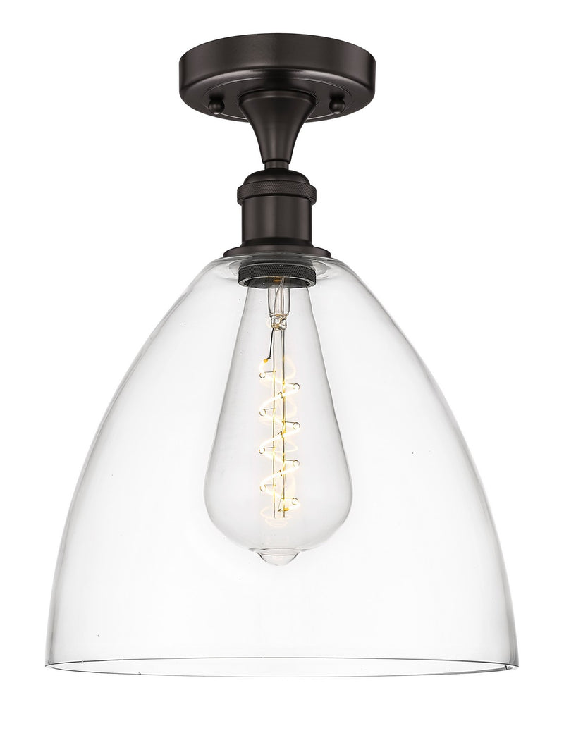 Innovations 616-1F-OB-GBD-122 One Light Semi-Flush Mount, Oil Rubbed Bronze