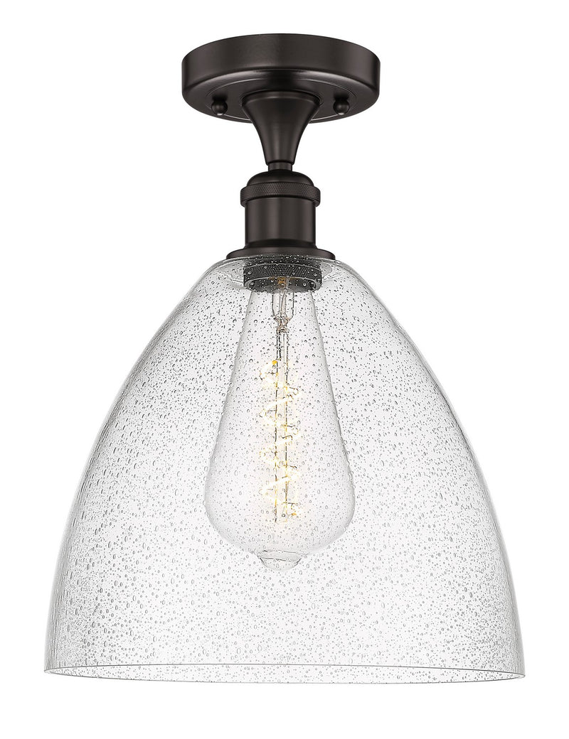 Innovations 616-1F-OB-GBD-124 One Light Semi-Flush Mount, Oil Rubbed Bronze
