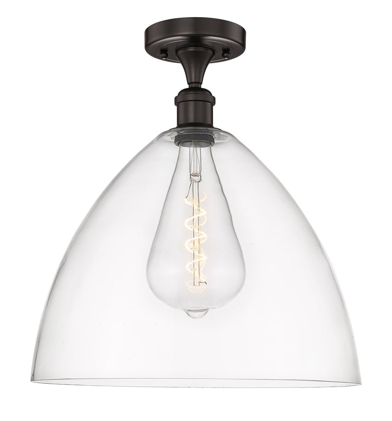 Innovations 616-1F-OB-GBD-162 One Light Semi-Flush Mount, Oil Rubbed Bronze