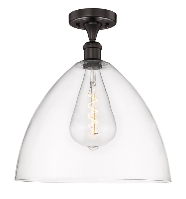 Innovations 616-1F-OB-GBD-162 One Light Semi-Flush Mount, Oil Rubbed Bronze