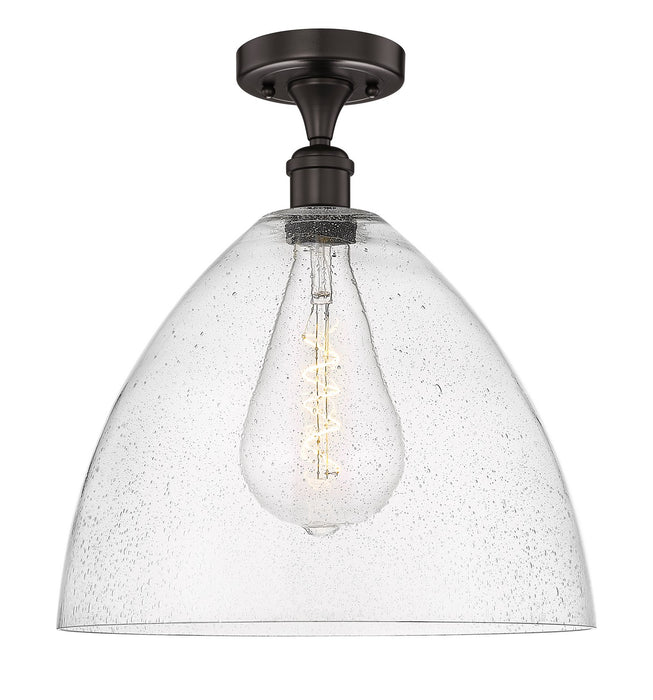 Innovations 616-1F-OB-GBD-164 One Light Semi-Flush Mount, Oil Rubbed Bronze