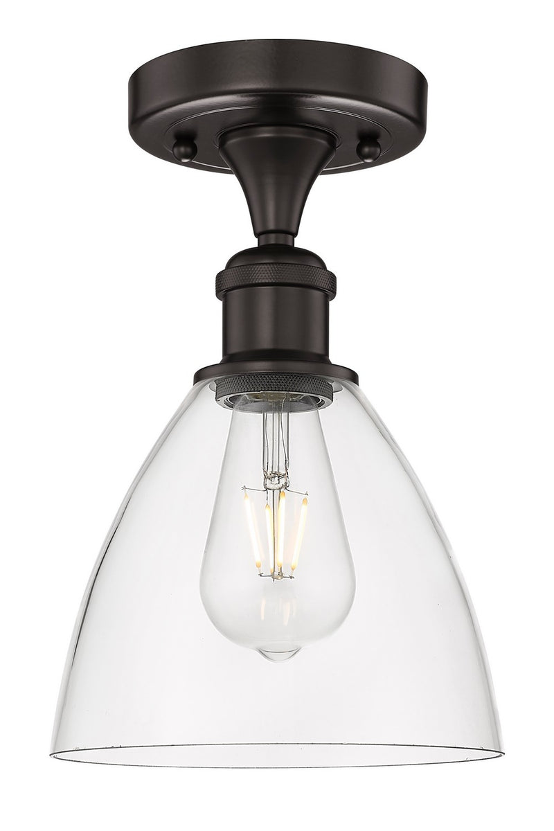 Innovations 616-1F-OB-GBD-752 One Light Semi-Flush Mount, Oil Rubbed Bronze