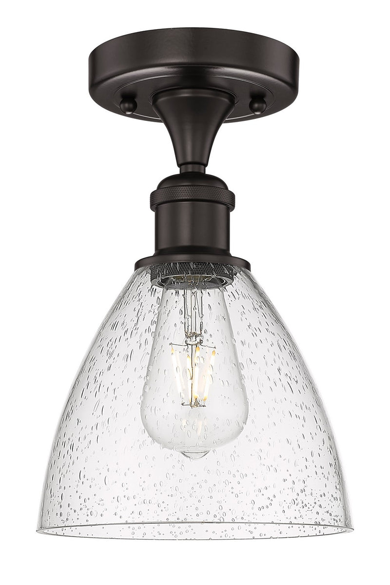 Innovations 616-1F-OB-GBD-754 One Light Semi-Flush Mount, Oil Rubbed Bronze