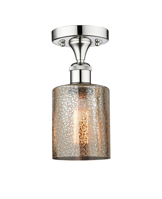 Innovations 616-1F-PC-G116 One Light Semi-Flush Mount, Polished Chrome