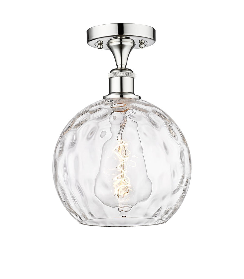 Innovations 616-1F-PC-G1215-10 One Light Semi-Flush Mount, Polished Chrome