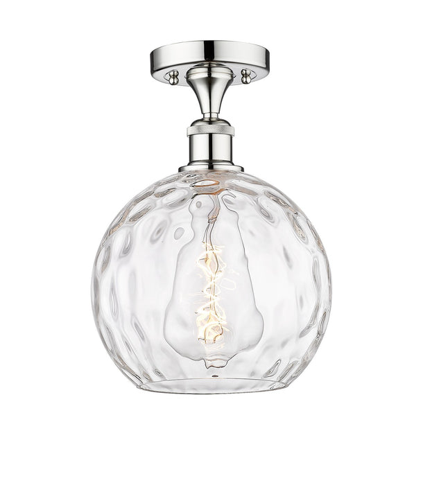 Innovations 616-1F-PC-G1215-10 One Light Semi-Flush Mount, Polished Chrome