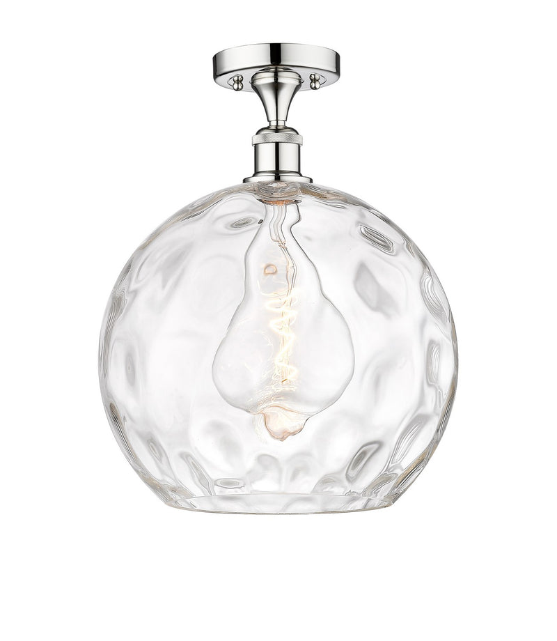 Innovations 616-1F-PC-G1215-14 One Light Semi-Flush Mount, Polished Chrome