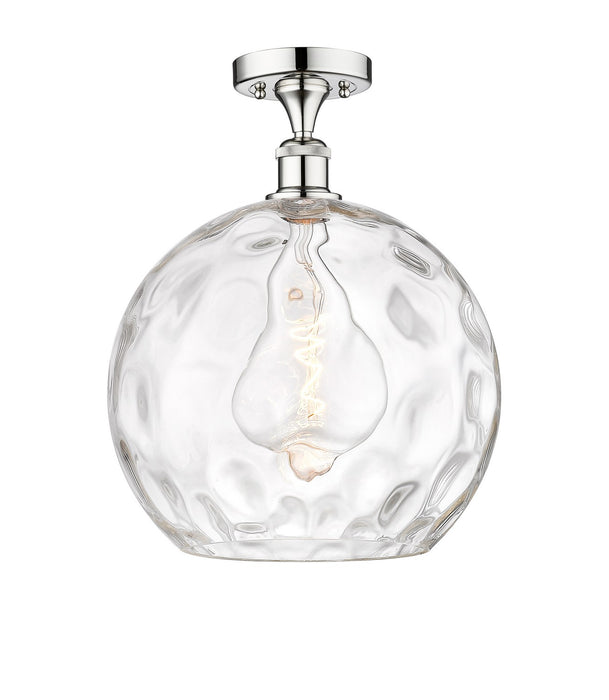Innovations 616-1F-PC-G1215-14 One Light Semi-Flush Mount, Polished Chrome