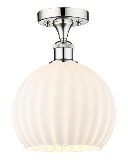 Innovations 616-1F-PC-G1217-10WV LED Semi-Flush Mount, Polished Chrome