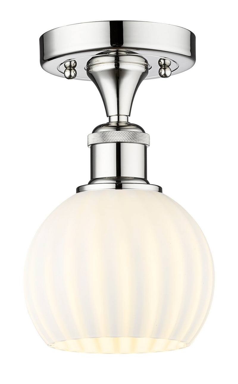 Innovations 616-1F-PC-G1217-6WV LED Semi-Flush Mount, Polished Chrome