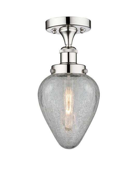 Innovations 616-1F-PC-G165 One Light Semi-Flush Mount, Polished Chrome