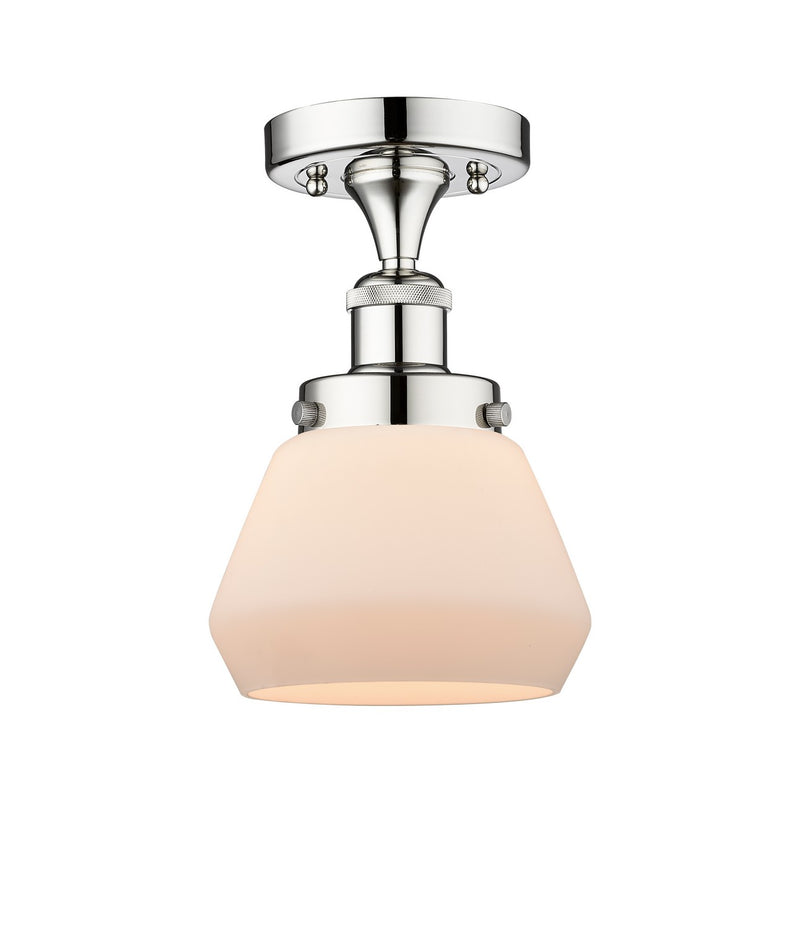 Innovations 616-1F-PC-G171 One Light Semi-Flush Mount, Polished Chrome