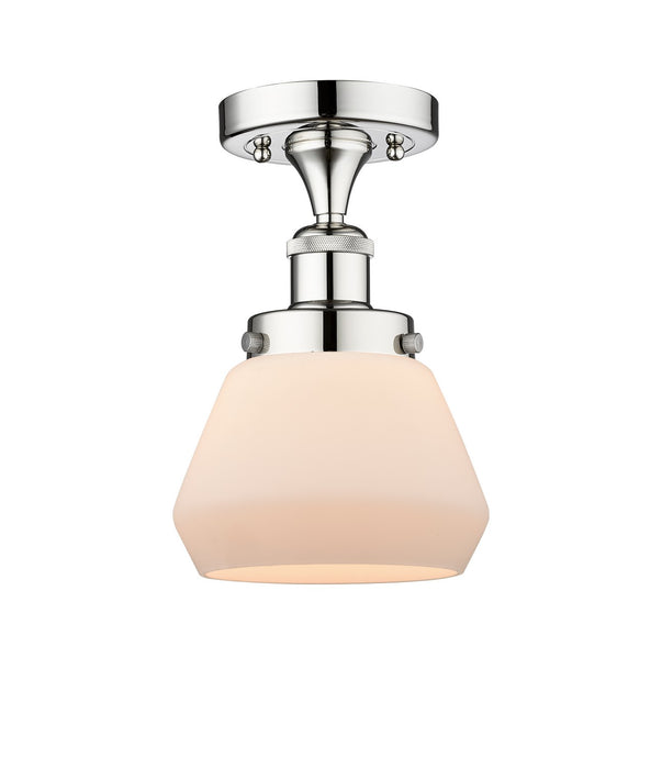 Innovations 616-1F-PC-G171 One Light Semi-Flush Mount, Polished Chrome