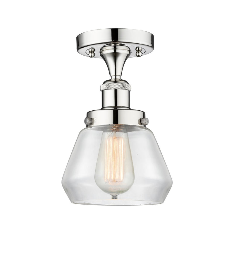 Innovations 616-1F-PC-G172 One Light Semi-Flush Mount, Polished Chrome