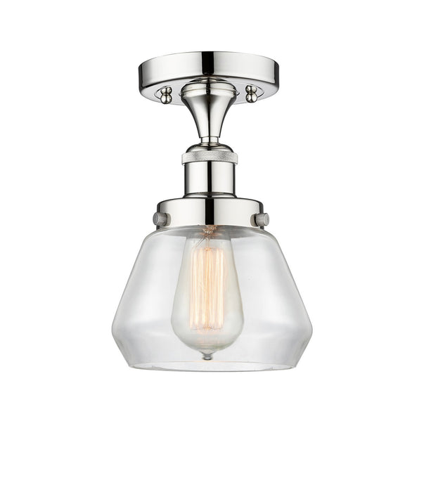 Innovations 616-1F-PC-G172 One Light Semi-Flush Mount, Polished Chrome
