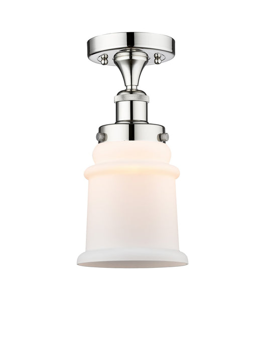 Innovations 616-1F-PC-G181 One Light Semi-Flush Mount, Polished Chrome