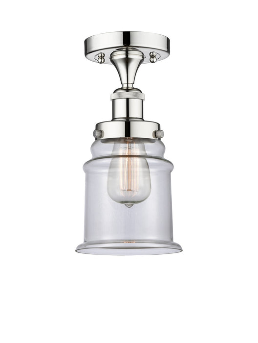 Innovations 616-1F-PC-G182 One Light Semi-Flush Mount, Polished Chrome