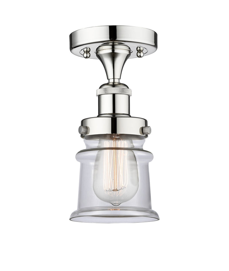 Innovations 616-1F-PC-G182S One Light Semi-Flush Mount, Polished Chrome