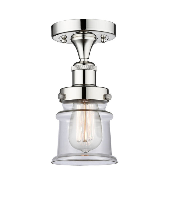 Innovations 616-1F-PC-G182S One Light Semi-Flush Mount, Polished Chrome