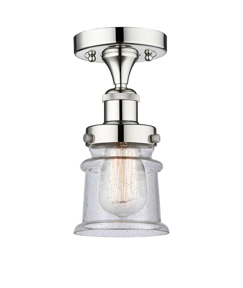 Innovations 616-1F-PC-G184S One Light Semi-Flush Mount, Polished Chrome
